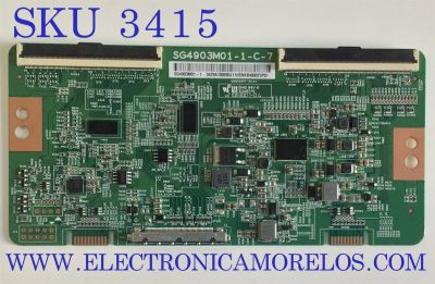 T-CON PARA MONITOR SAMSUNG / NUMERO DE PARTE 3429A10009 / SG4903M01-1-C-7 / SG4903M01-1 / 3429A100090J11H / 34.29A10.009 / G68504PF161A1 / PANEL CY-PR490LLHV1H / MODELO LC49RG90 / LC49RG90SSNXZA CA03